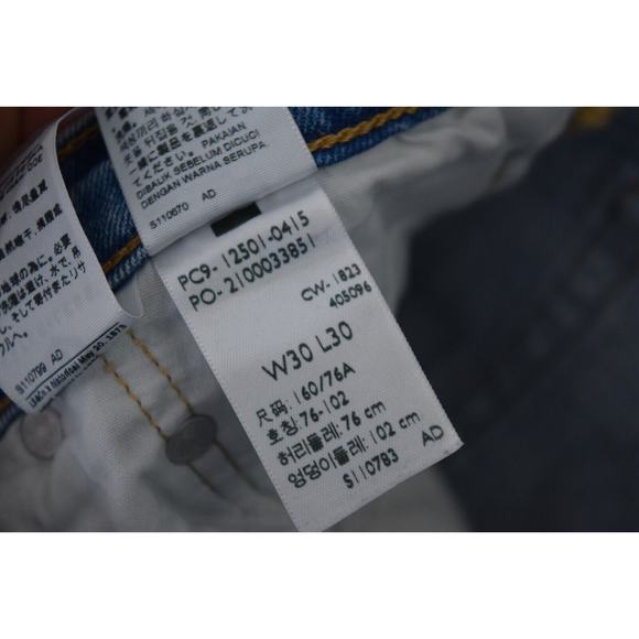 Levi’s Premium 501 Women's Jeans Size 30x30 Button Fly Original Fit Blue Denim - Picture 5 of 6